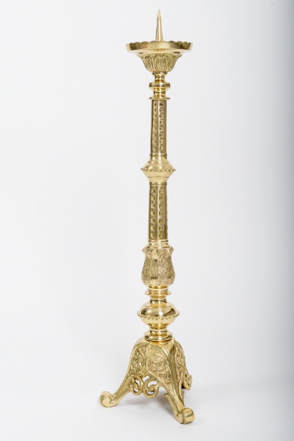 Altar Leuchter Messing Gold (30-019)