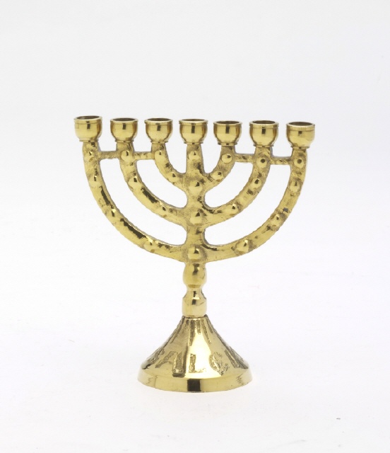Mini Menora Jerusalem Gold (10-706)
